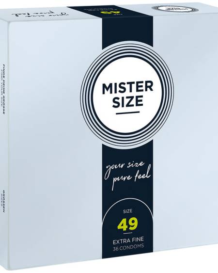 MISTER SIZE - PRÉSERVATIF TAILLE S 49 MM (36 UNITÉS)