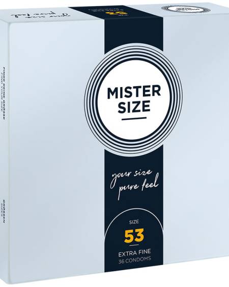 MISTER SIZE - PRÉSERVATIF TAILLE M 53 MM (36 UNITÉS)