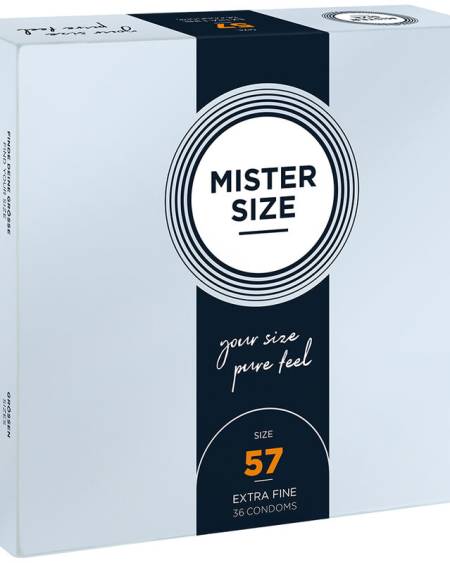 MISTER SIZE - PRÉSERVATIF TAILLE L 57 MM (36 UNITÉS)