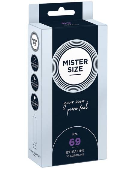 MISTER SIZE - PRÉSERVATIFS TAILLE XXXL 69 MM (10 UNITÉS)
