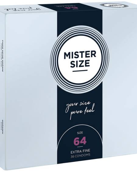 MISTER SIZE - PRÉSERVATIFS TAILLE XXL 64 MM (36 UNITÉS)