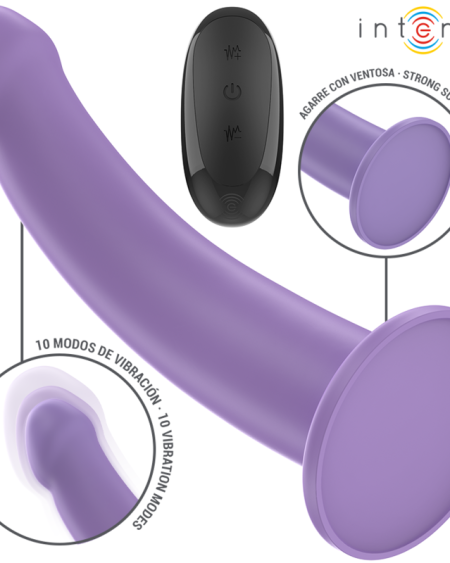 INTENSE - EDDIE VIBRATEUR 17,5 CM 10 VIBRATIONS VIOLET TÉLÉCOMMANDE