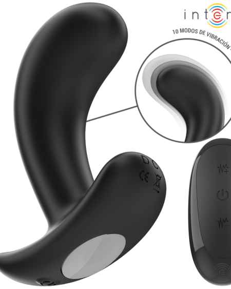 INTENSE - CHANDLER ANAL PLUG 10 VIBRATIONS NOIR TÉLÉCOMMANDE
