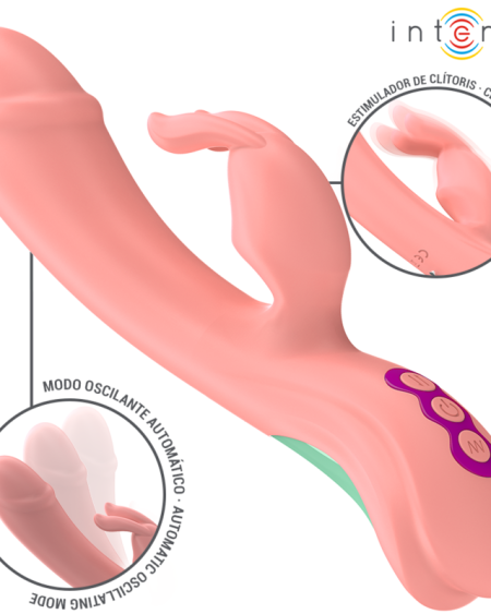 INTENSE - RACHEL VIBRATEUR RABBIT 5 VIBRATIONS ROSE