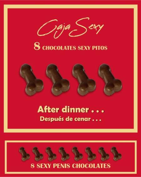 DIABLO PICANTE - BOITE DE 8 CHOCOLATS EN FORME DE PÉNIS