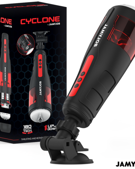 JAMYJOB - MASTURBATEUR VAGIN AUTOMATIQUE CYCLONE 10 MODES DE ROTATION ET DE POUSSÉE
