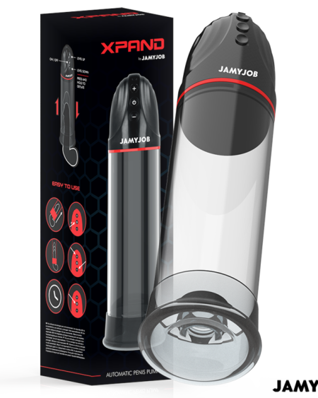JAMYJOB - POMPE AUTOMATIQUE XPAND 3 NIVEAUX D'ONDES STIMULANTES GRIS