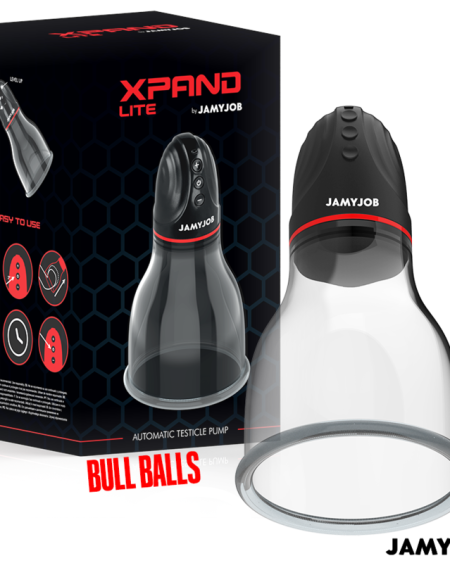 JAMYJOB - XPAND LITE POMPE À TESTICULES AUTOMATIQUE 3 NIVEAUX D'ONDES STIMULANTES GRIS