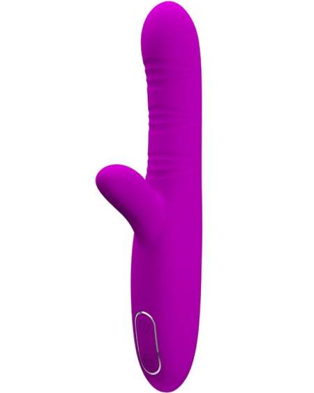 PRETTY LOVE - VIBRATEUR MULTIFONCTION ANGELIQUE + STIMULATEUR DE CLITORIS VIOLET