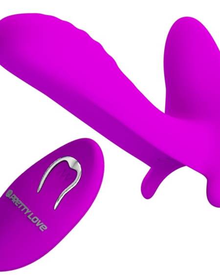 PRETTY LOVE - MASSEUR  VIBRATEUR 12 VIBRATIONS TÉLÉCOMMANDE VIOLET