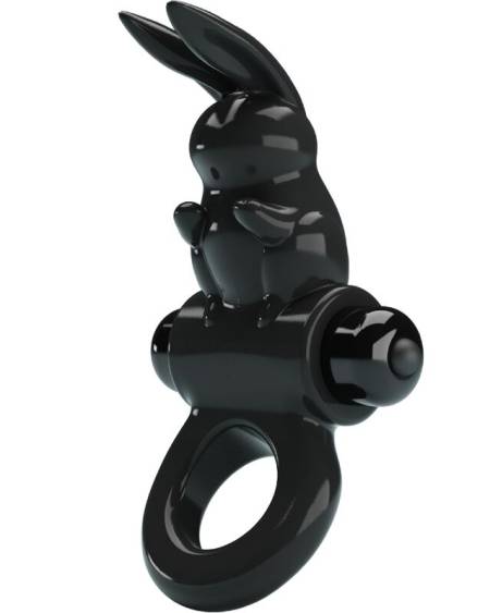 PRETTY LOVE - ANNEAU VIBRATEUR EXCITANT RABBIT 10 VIBRATIONS NOIR