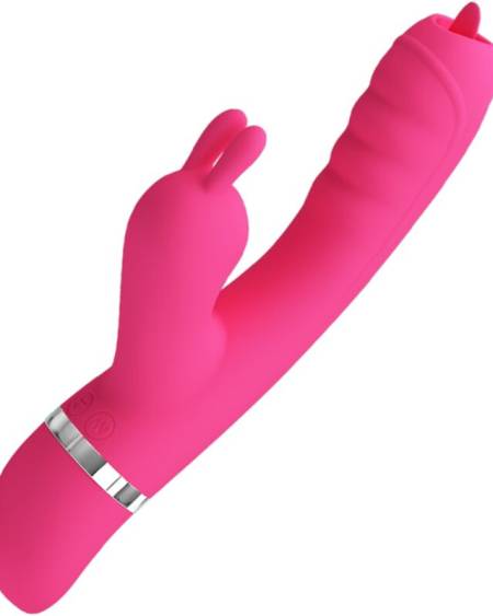 PRETTY LOVE - VIBRATEUR LAPIN MULTIFONCTION PHOENIX ROSE