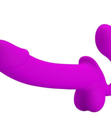 PRETTY LOVE - STIMULATEUR DOUBLE STRAP-ON KELPIE VIOLET