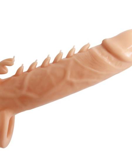 PRETTY LOVE - EMMIT MANCHON POUR PÉNIS + STIMULATEUR DE CLITORIS CHAIR