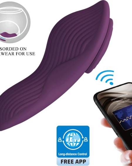 PRETTY LOVE - MANE LAY ON MASSEUR DE CLITORIS 10 VIBRATIONS TÉLÉCOMMANDE VIOLET