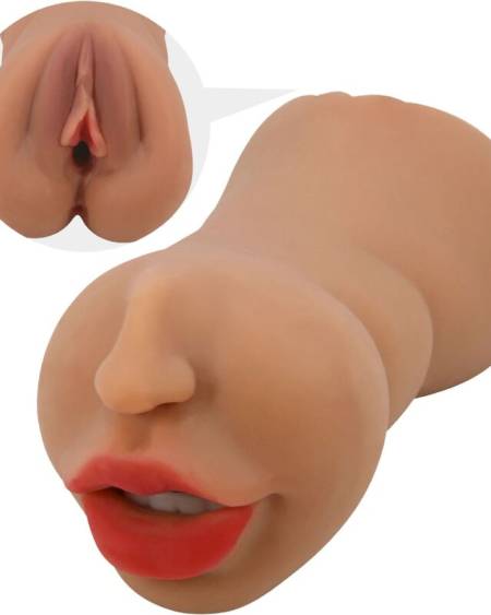 CRAZY BULL - ZOEY DOUBLE MASTURBATEUR BOUCHE ET VAGIN CHAIR