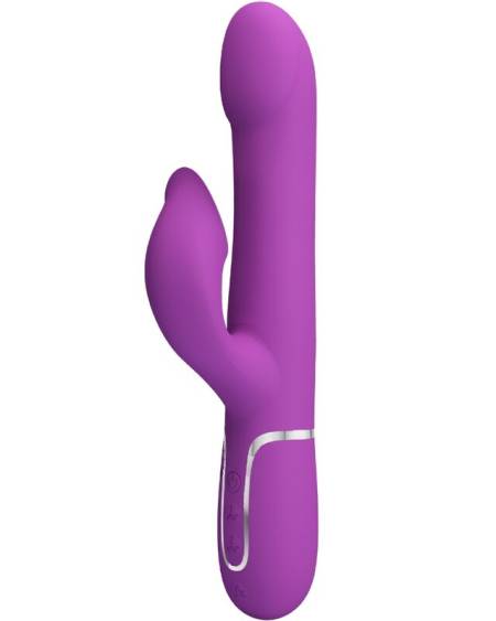 PRETTY LOVE - VIBRATEUR ET STIMULATEUR MULTIFONCTION 4 EN 1 VIOLET