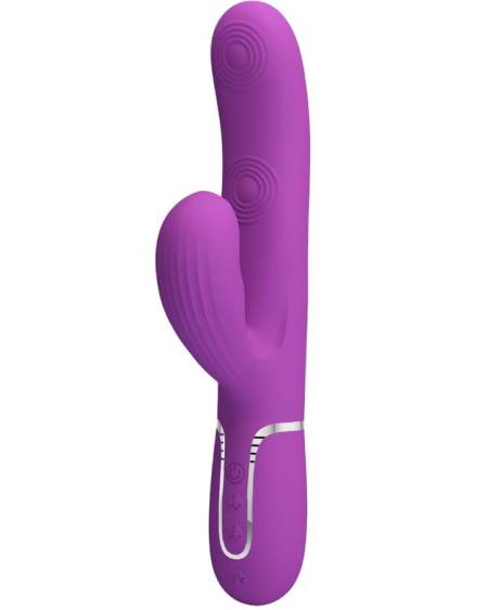 PRETTY LOVE - VIBRATEUR LAPIN MULTIFONCTION 3 EN 1 PERLITA VIOLET