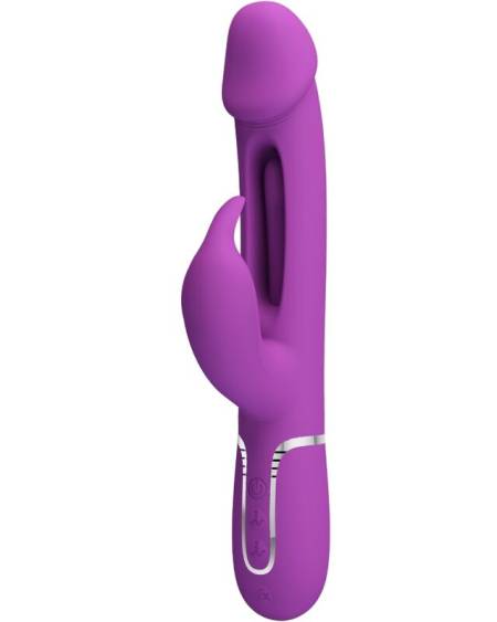 PRETTY LOVE - KAMPAS VIBRATEUR LAPIN MULTIFONCTION 3 EN 1 VIOLET