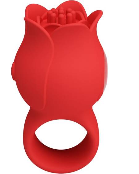 PRETTY LOVE - VIBRATEUR DE DOIGT EN FORME DE JAE ROSE 10 VIBRATIONS ROUGE