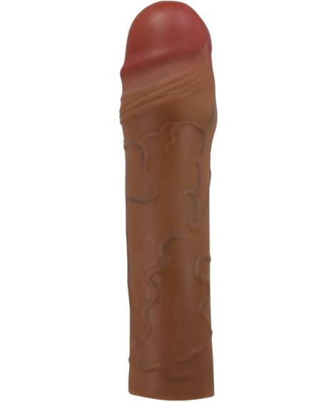 PRETTY LOVE - MANCHON DE PÉNIS CHANE AVEC EXTENSION DE 5 CM MULÂTRE