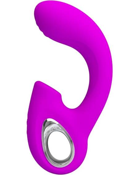 PRETTY LOVE - SIBEL VIBRATEUR POINT G + STIMULATEUR CLITORIS SIBEL 10 VIBRATIONS VIOLET