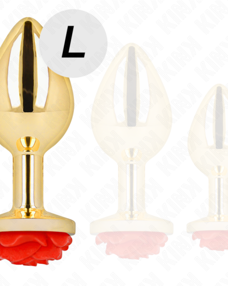 KINK - PLUG ANAL OR ROSE ROUGE TAILLE L