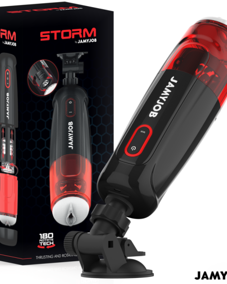 JAMYJOB - MASTURBATEUR VAGIN AUTOMATIQUE STORM 10 MODES DE ROTATION ET DE POUSSÉE