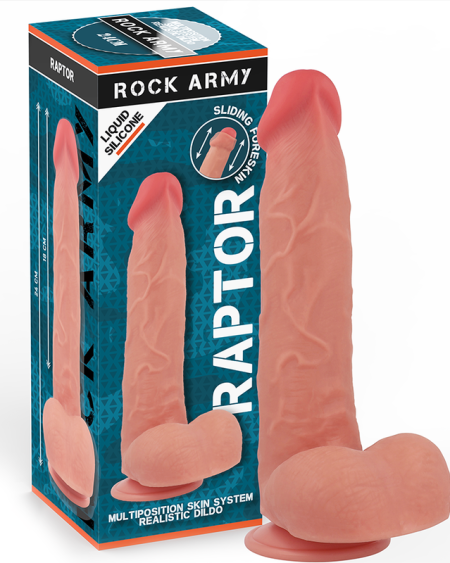 ROCKARMY - RAPTOR SILICONE LIQUIDE 24 CM -O- 4,4 CM