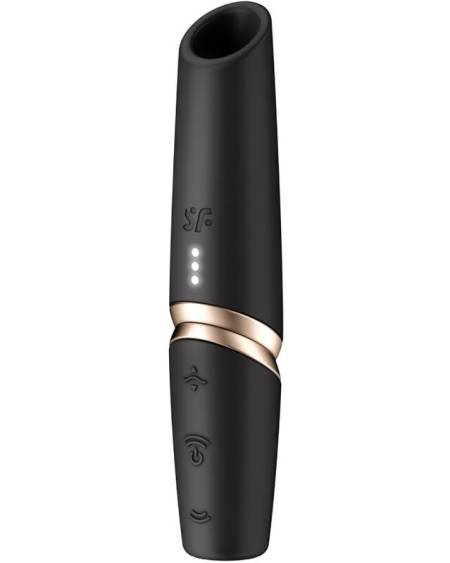 SATISFYER - STIMULATEUR DE CLITORIS PERFECT KISS WAVE NOIR / OR