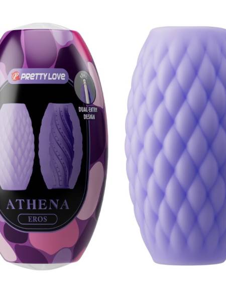 PRETTY LOVE - MASTURBATEUR POUR HOMME EN SILICONE ATHENA EROS VIOLET