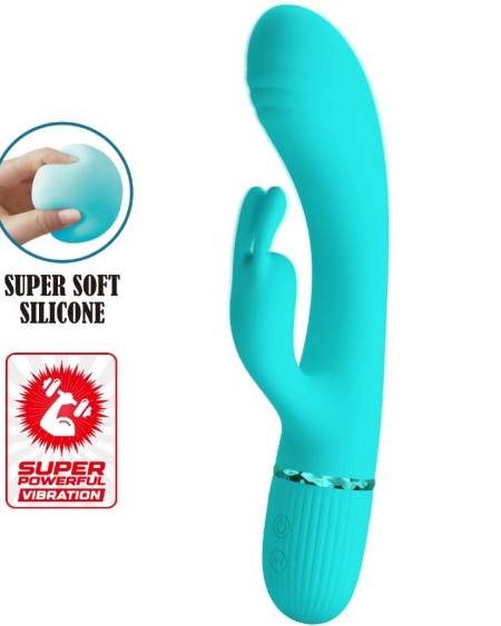 PRETTY LOVE - VIBRATEUR SCOCCO LAPIN TURQUOISE