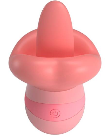 PRETTY LOVE - STIMULATEUR DE CLITORIS KYLEE TONGUE 10 VIBRATIONS ROSE NUDE