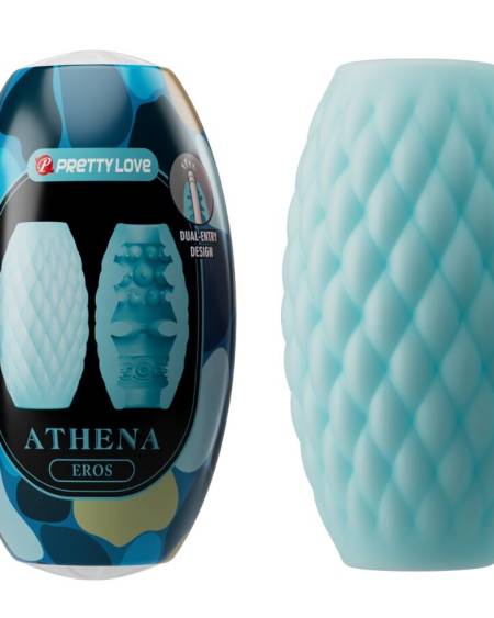 PRETTY LOVE - MASTURBATEUR POUR HOMME EN SILICONE ATHENA EROS BLEU CIEL