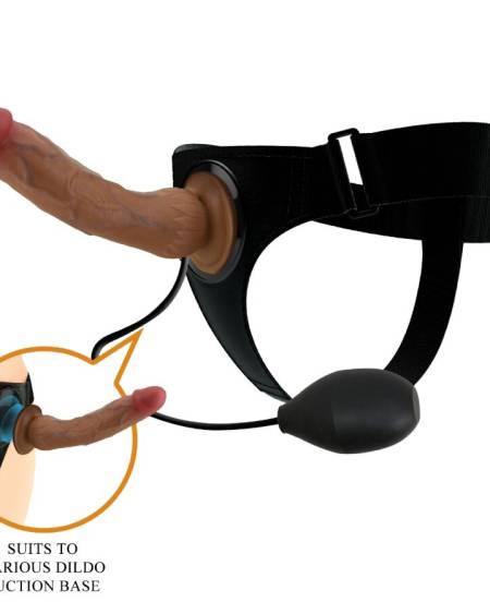 PRETTY LOVE - CULOTTE HARNAIS UNIVERSELLE KYTON AVEC GODE SQUIRTING 19 CM MULATO