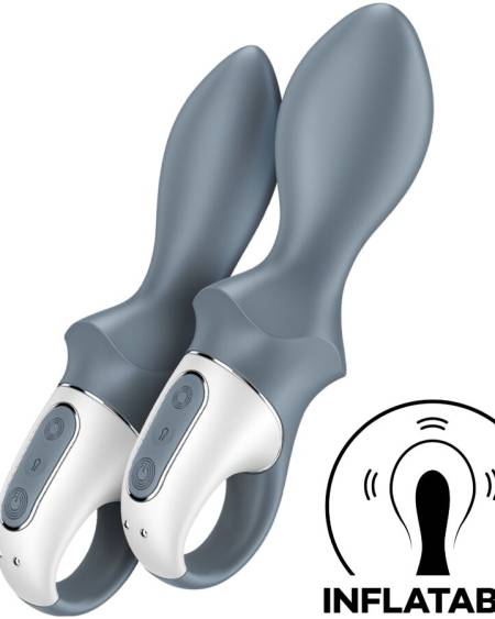 SATISFYER - AIR PUMP BOOTY 1 VIBRATEUR GONFLABLE ANAL GRIS