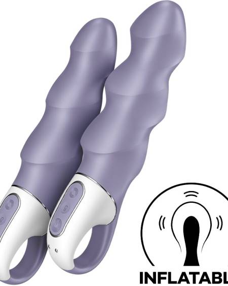 SATISFYER - VIBRATEUR À POMPE À AIR 1 VIBRATEUR GONFLABLE POUR POINT G VIOLET