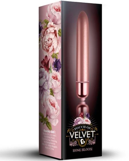 ROCKS-OFF - BALLE VIBRANTE TOUCH OF VELVET ROSE BLOOM 10 VITESSES