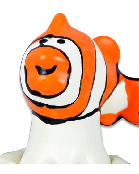 CONDOMERIE - PRÉSERVATIFS FANTAISIE PEINTS À LA MAIN POISSON ORANGE