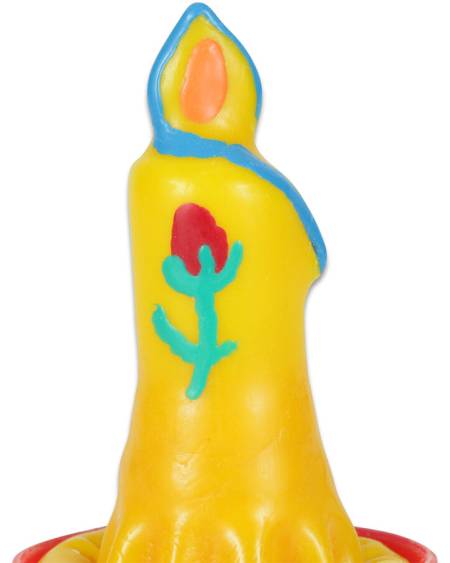 CONDOMERIE - BOUGIE PRÉSERVATIF FANTAISIE PEINTE À LA MAIN