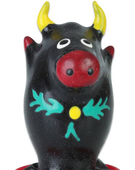 CONDOMERIE - PRÉSERVATIFS FANTAISIE PEINTS À LA MAIN TAUREAU NOIR MODÈLE 1