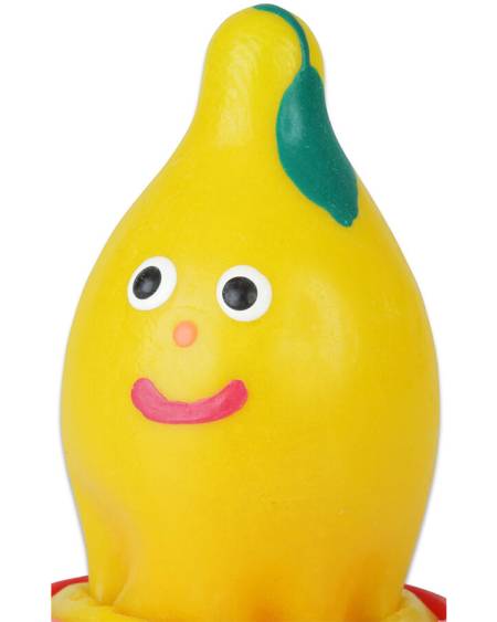 CONDOMERIE - PRÉSERVATIFS FANTAISIE PEINTS À LA MAIN CITRON