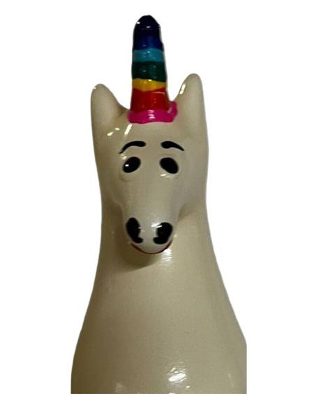 CONDOMERIE - PRÉSERVATIFS FANTAISIE PEINTS À LA MAIN LICORNE ARC-EN-CIEL
