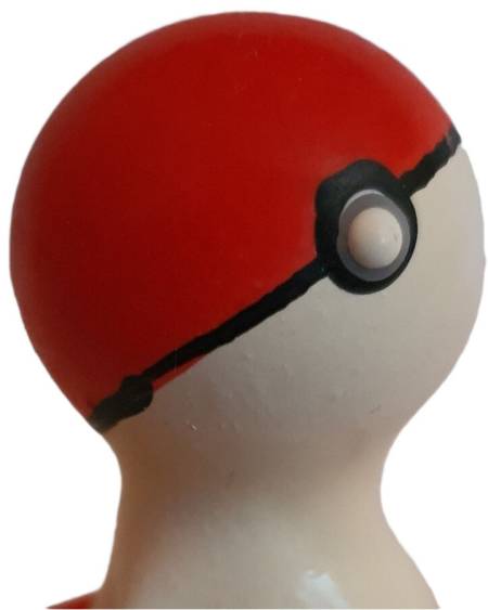 CONDOMERIE - PRÉSERVATIFS FANTAISIE PEINTS À LA MAIN POKEBALL ROUGE-BLANC