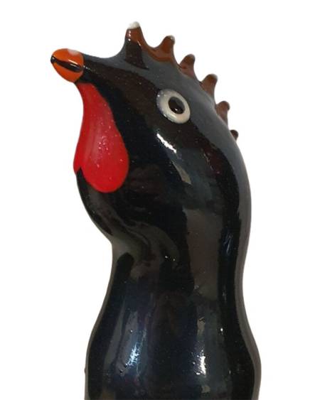 CONDOMERIE - PRÉSERVATIFS FANTAISIE PEINTS À LA MAIN COQ NOIR