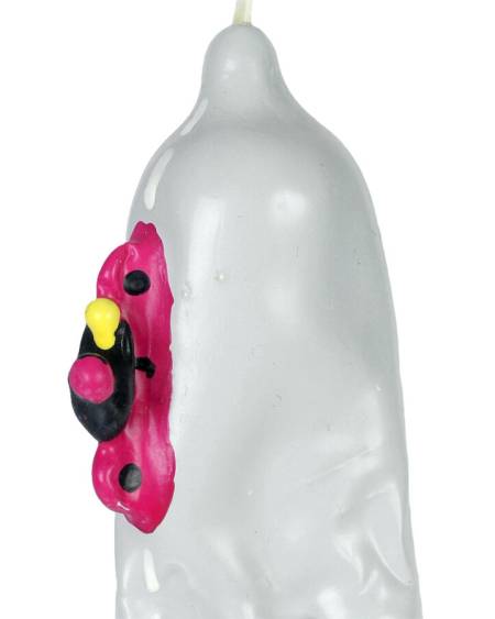 CONDOMERIE - PRÉSERVATIFS FANTAISIE PEINTS À LA MAIN MOTO XL