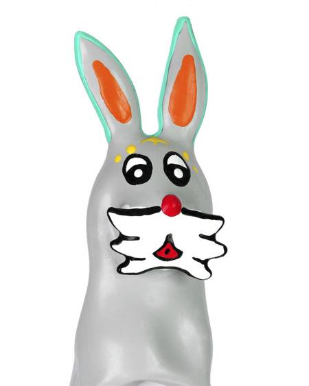 CONDOMERIE - PRÉSERVATIFS FANTAISIE PEINTS À LA MAIN EN FORME DE LAPIN XL