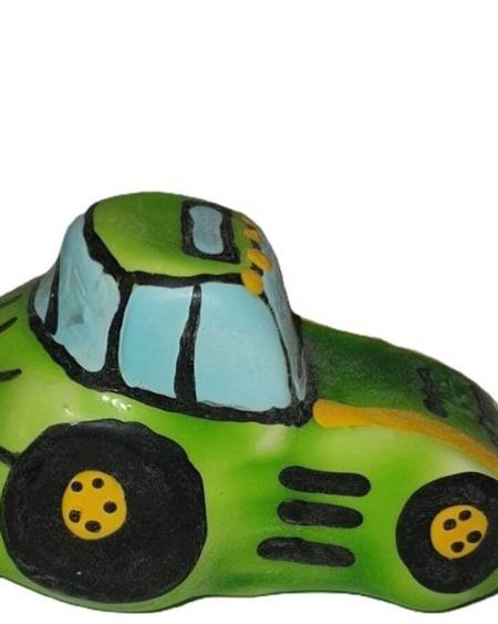 CONDOMERIE - PRÉSERVATIFS FANTAISIE PEINTS À LA MAIN VERT TRACTEUR XL