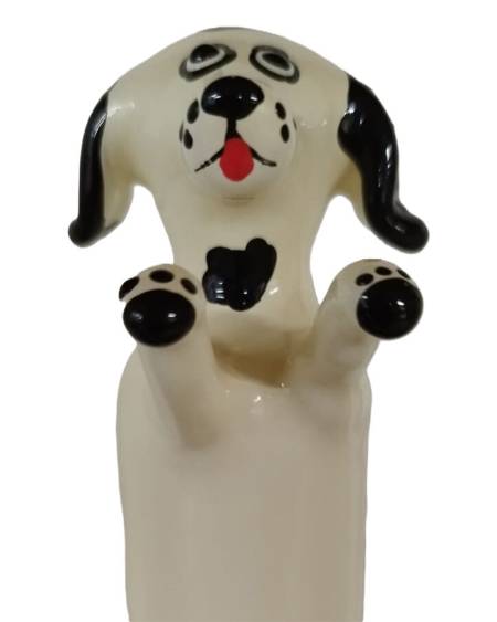 CONDOMERIE - PRÉSERVATIFS FANTAISIE PEINTS À LA MAIN HAPPY WHITE DOG XL