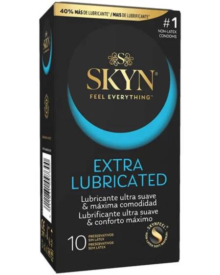 SKYN - PRÉSERVATIF EXTRA LUBRIFIÉ 10 UNITÉS